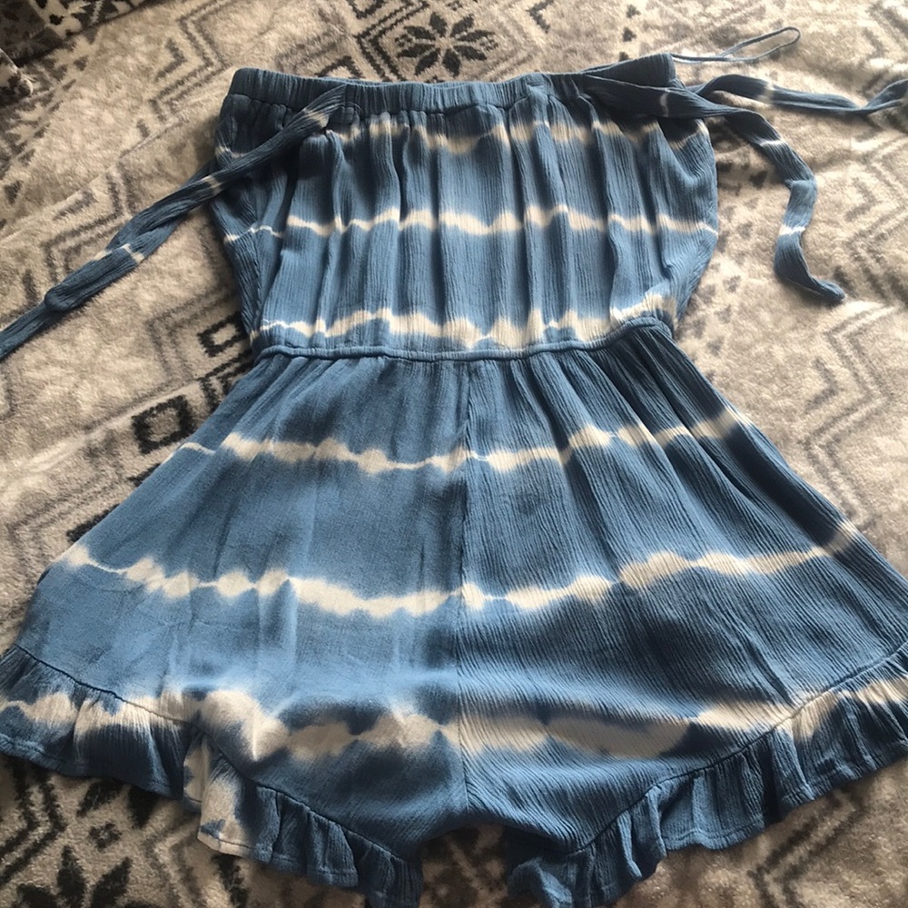 strapless romper